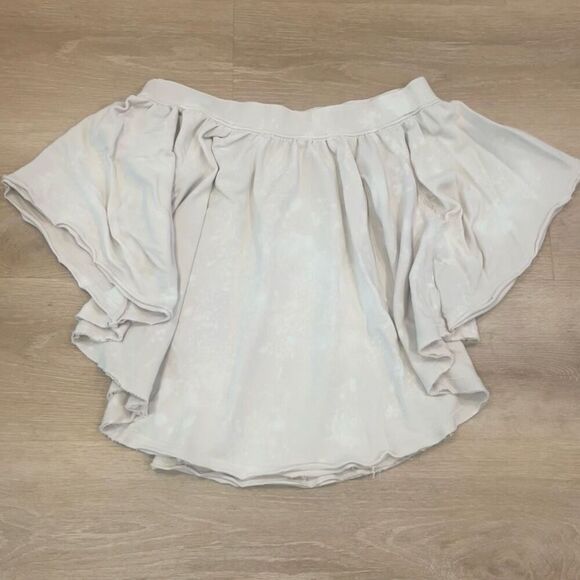 Free People Kiss Me Off-The-Shoulder Top Cream Bleach Distressed Women’s Small - Picture 2 of 12